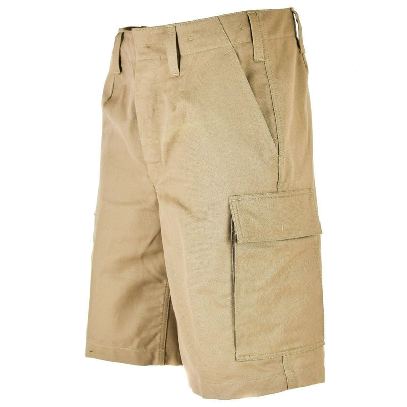 Genuine German army issue MOLESKIN SHORTS Durable cargo summer Khaki Beige NEW - GoMilitar