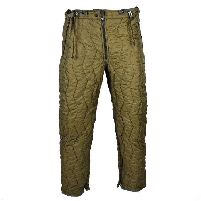 Pantalones acolchados genuinos del ejército alemán, pantalones con forro, calentador interior térmico de invierno OD - GoMilitar