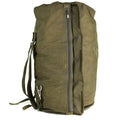 Véritable sac de voyage de l'armée allemande avec bretelles, grand sac à dos olive