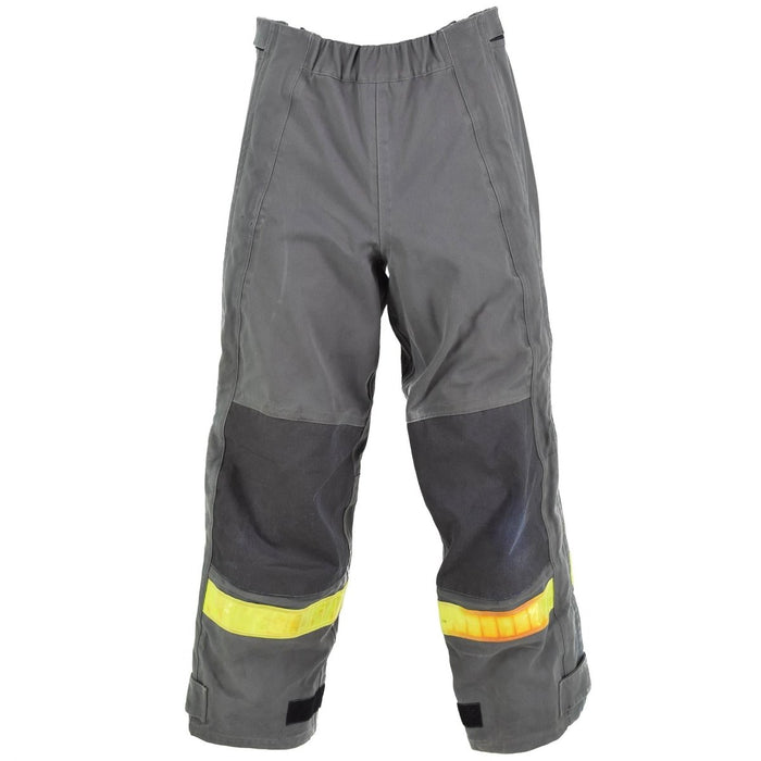 Pantaloni protettivi grigi originali tedeschi, pettorina e bretelle in aramide resistente al calore - GoMilitar