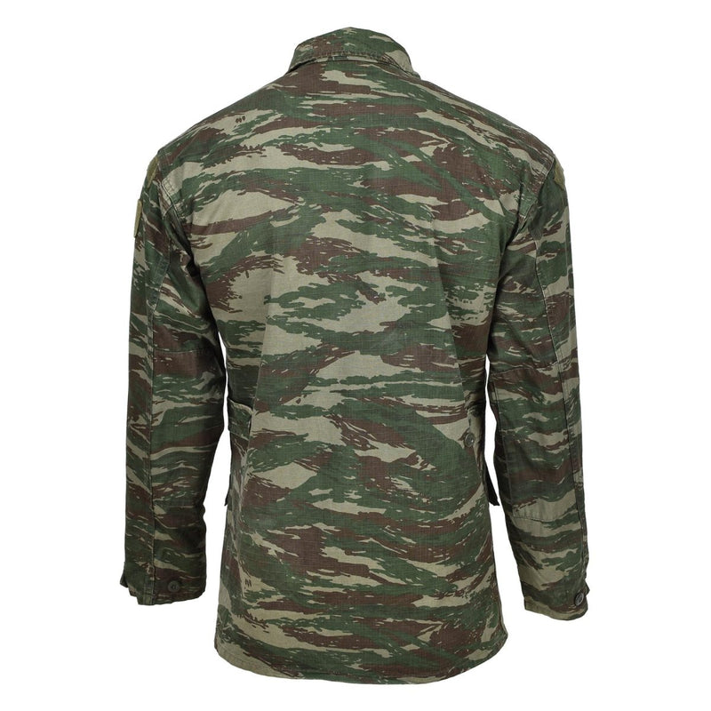 Oryginalna grecka kurtka wojskowa Jaszczurka Camo Trwała Ripstop Field Walka