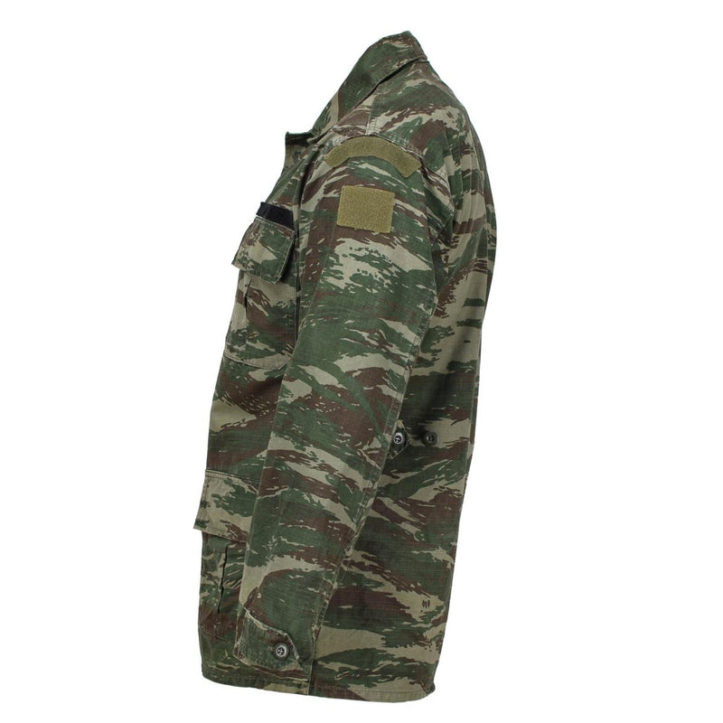 Oryginalna grecka kurtka wojskowa Jaszczurka Camo Trwała Ripstop Field Walka