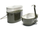 Genuine Hungarian Army mess kit. Aluminium military bowler pot 2pcs set - GoMilitar