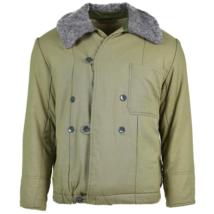 Genuine Hungarian army quilted jacket M65 fur collar Warm winter warm parka NEW - GoMilitar