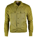 Véritable chemise de l'armée hongroise kaki officier militaire à manches longues NEUF 