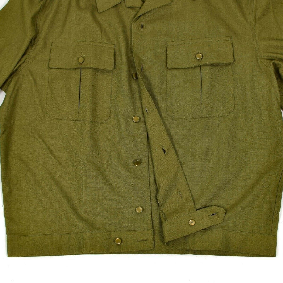 Véritable chemise de l'armée hongroise kaki officier militaire à manches longues NEUF 
