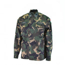 Hungarian army shirt in M90 four-color camouflage with long sleeves and military insignia patches