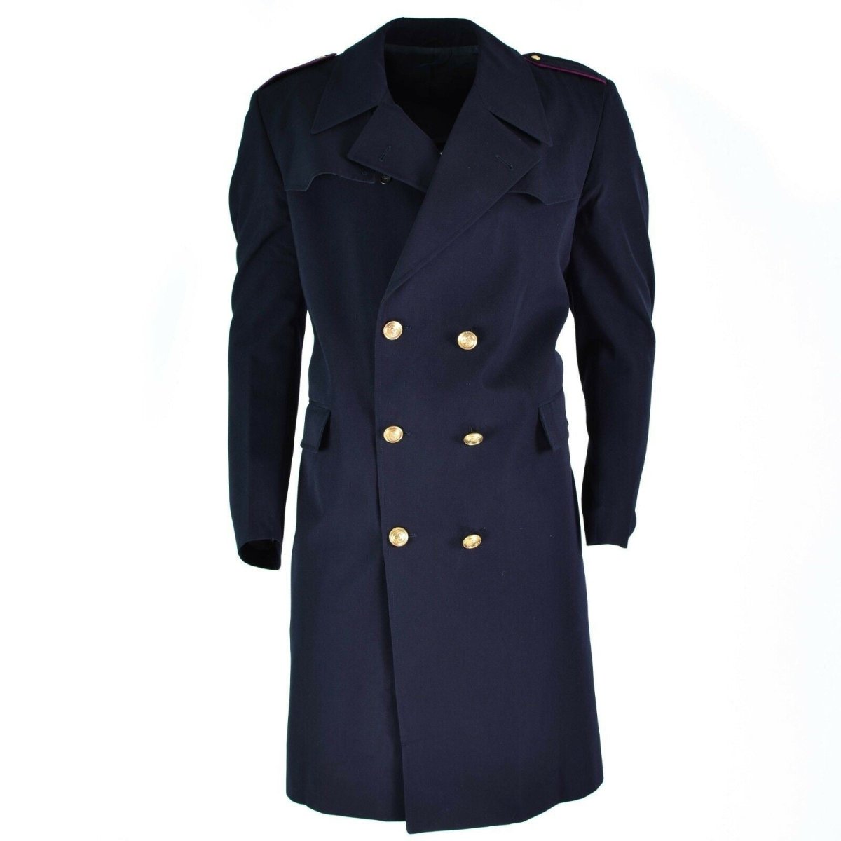 Italian navy coat Genuine Italian army black long officer Italy