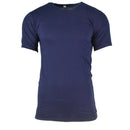 Genuine Italian Army Navy navy blue cotton short sleeve T-shirt with a classic military-inspired design, new condition.