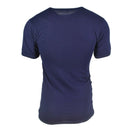 Genuine Italian Army Navy short-sleeve T-shirt in navy blue, made from 100% cotton, new and durable military style.
