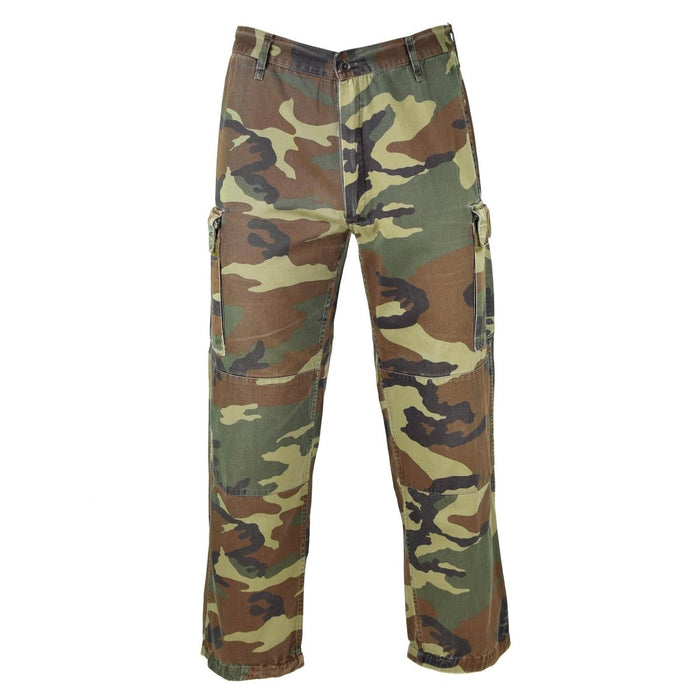 Véritable pantalon de l'armée italienne Pantalon de combat en coton de combat NATO Pantalon de camouflage forestier - GoMilitar