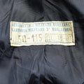 Véritable manteau en laine de l'armée italienne, manteau long bleu d'officier militaire de l'armée de l'air