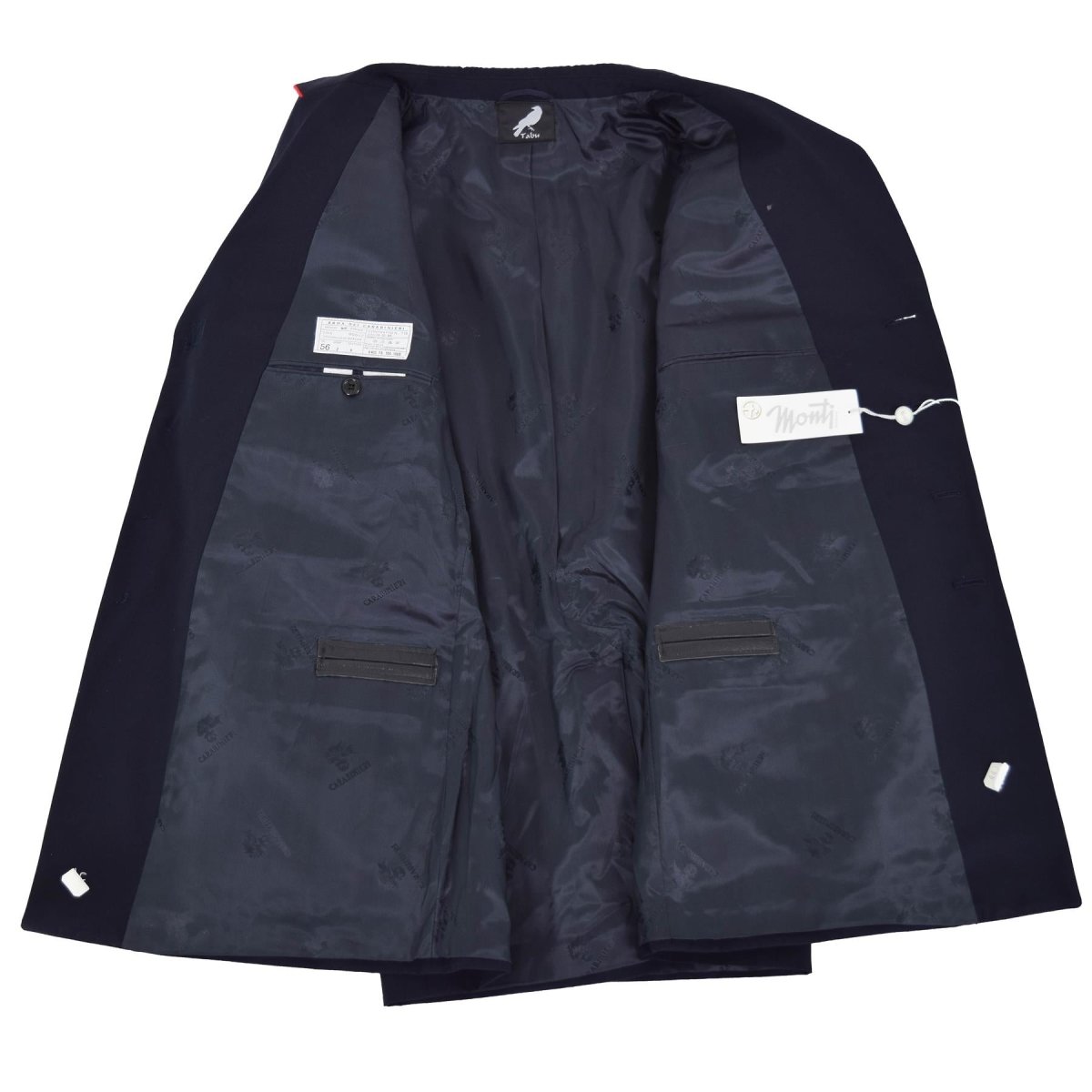 Véritable uniforme de la police militaire italienne, veste officielle d'officier bleu formel NEUF