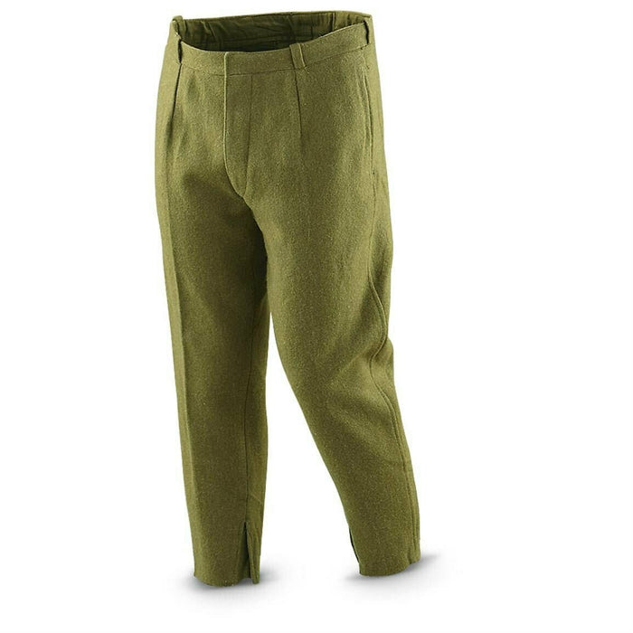 Oryginalne spodnie bojowe armii rumuńskiej z wełny wojskowej Khaki OD Green Rumunia - GoMilitar