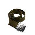 Ceinture authentique de l'armée espagnole vintage en toile avec boucle en métal, ceinture formelle, édition militaire