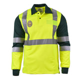 Polo espagnol authentique à manches longues avec veste réfléchissante jaune de la garde civile NEUF