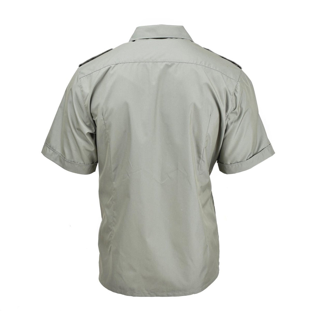dress shirts in spanish Military shirt short sleeve Genuine Spanish Navy Armada shirts marines olive short sleeve formal shirt NEW - Large (42)