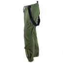 Genuine Swedish thermal tanker pants in olive green with braces, designed for extreme cold and rugged outdoor use.