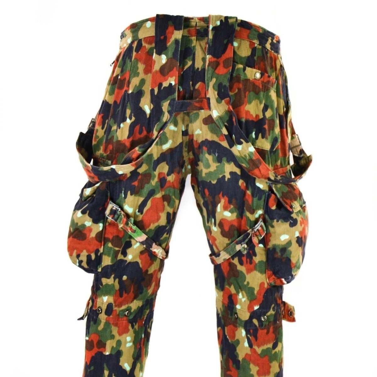 Pantalones de campo del ejército suizo genuino M70 Switzerland Combat Camo Sniper pantalones
