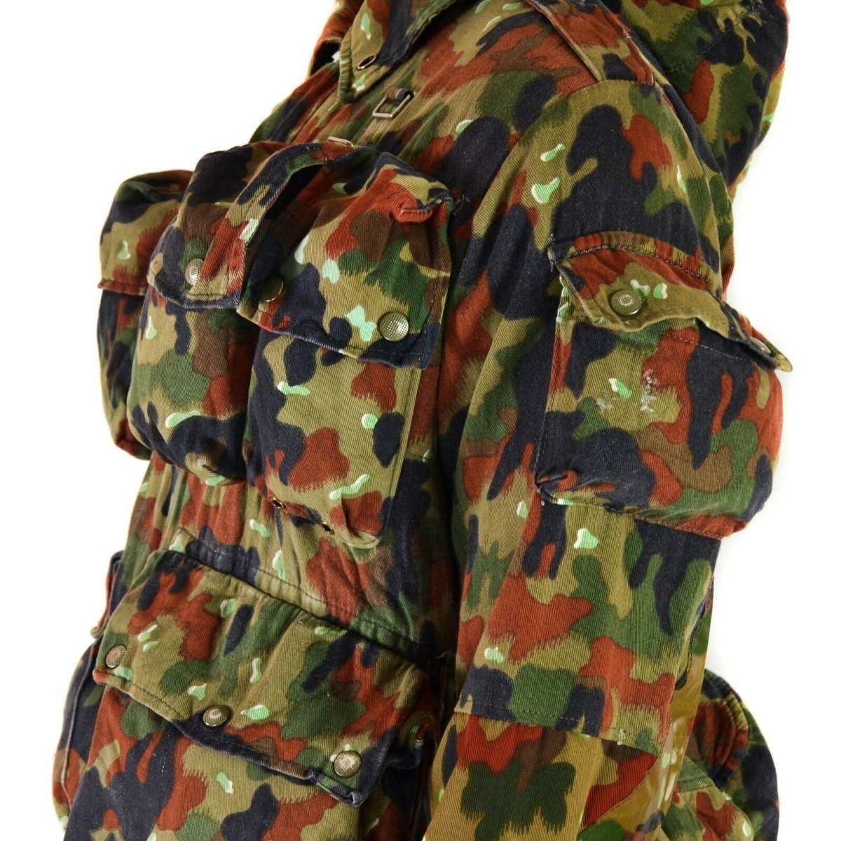Giacca vera dell'esercito svizzero M70 Alpenflage Camo Sniper Combat Parka con cappuccio