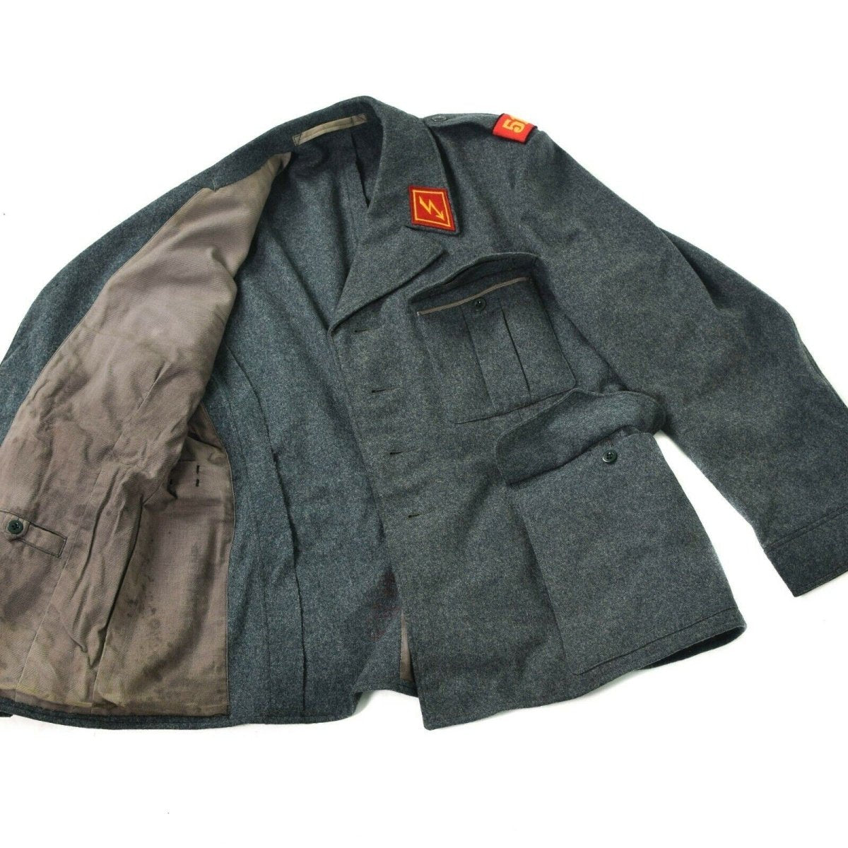 Guida di lana dell'esercito svizzero autentico Svizzera Emissione militare in eccesso uniforme grigio
