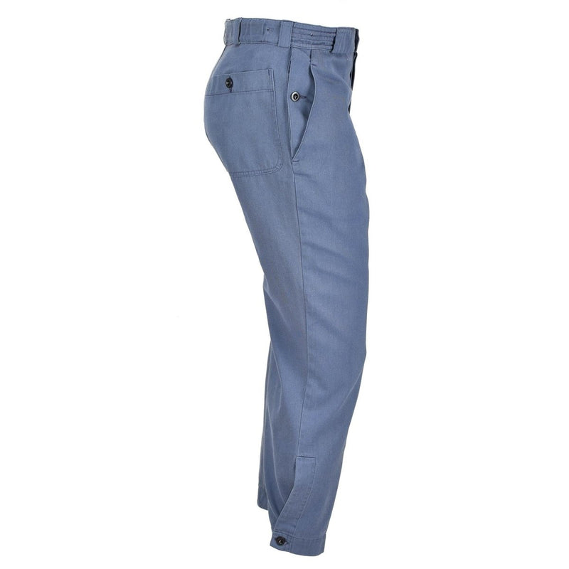 Genuine Swiss Civil Defense Trousers Blue Pants Combat Switzerland Military USED - GoMilitar