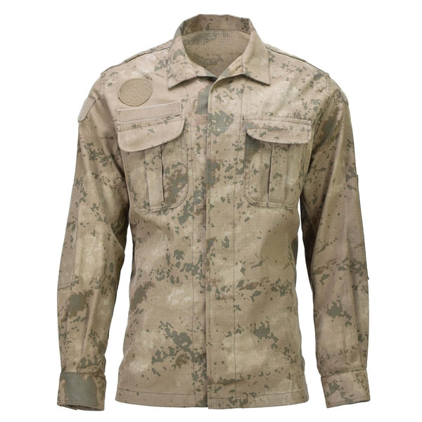Genuine Turkish Army Uniform Jacket RipStop Reinforced Elbows M2018 Camo - GoMilitar
