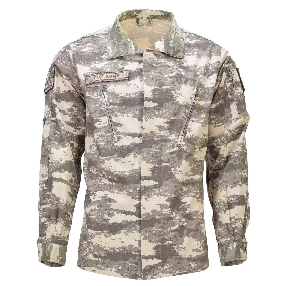 Jacker Turkish Turkish Military Uniform Jacket – RipStop Camo Tactical Jacket - GoMilitar