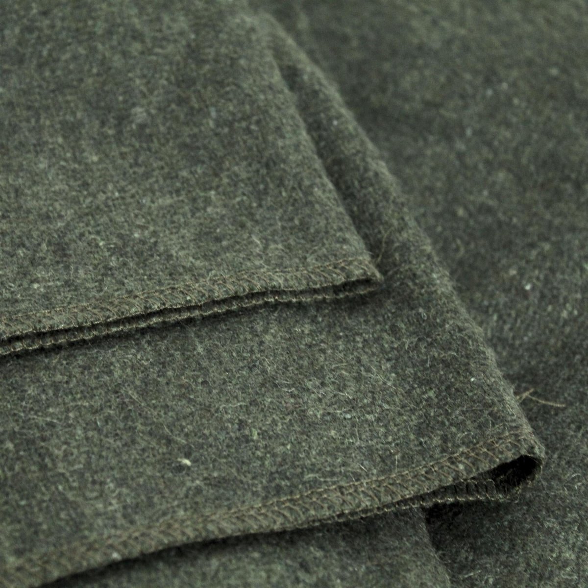 Autentico legno di lana coperta di lana di lana verde vintage rivestimento nuovo nuovo