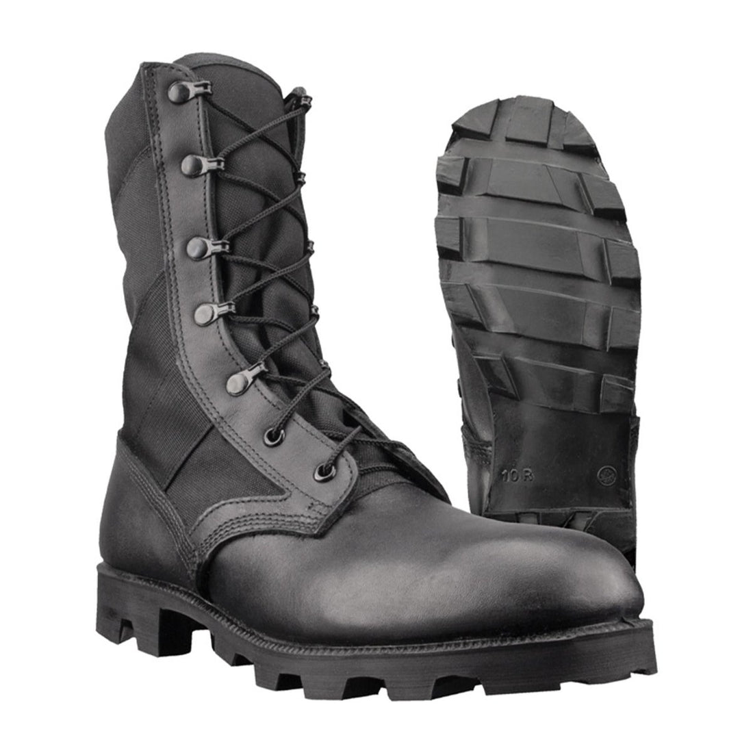 Genuine U.S. army Jungle black leather PANAMA boots combat military footwear NEW