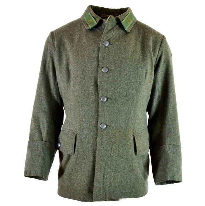 Veste d'uniforme en laine de l'armée suédoise, d'origine deuxième guerre, M39 1940's gris militaire - GoMilitar