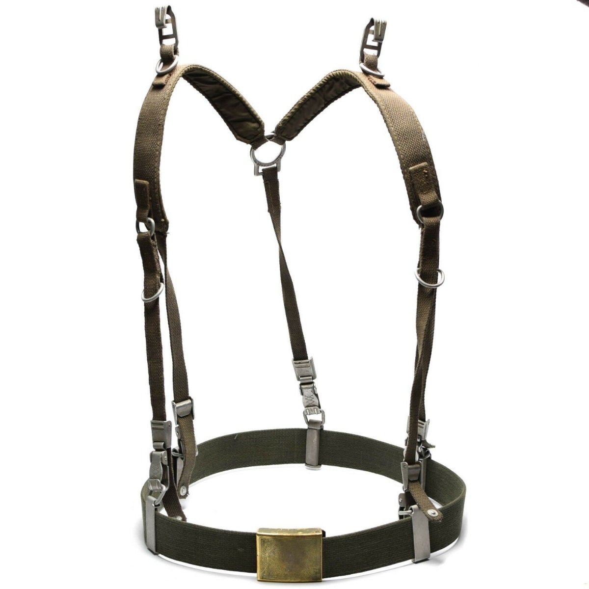 Duitse leger y-riem Suspenders Belt Webbing Set System Tactical Harness Pack Kit