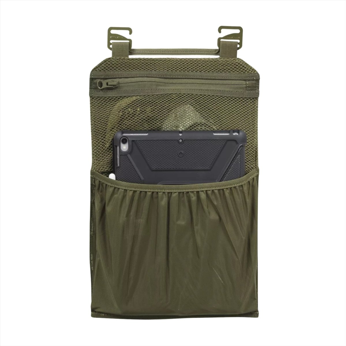 Helikon Tex rugzak inzetpaneel organizer MOLLE haaklus schaduwgrijs