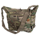Helikon-Tex Bushcraft Satchel large camouflage tactical shoulder bag with adjustable strap and MOLLE webbing panels