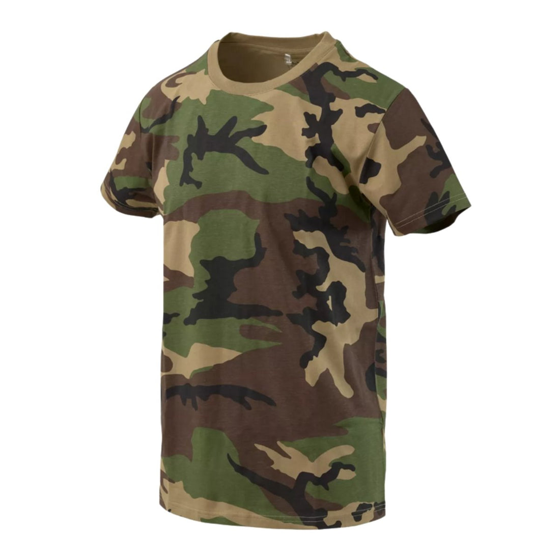 Helikon-Tex Classic T-Shirt Short Sleeve Relaxed Fit Cotton Woodland Camo