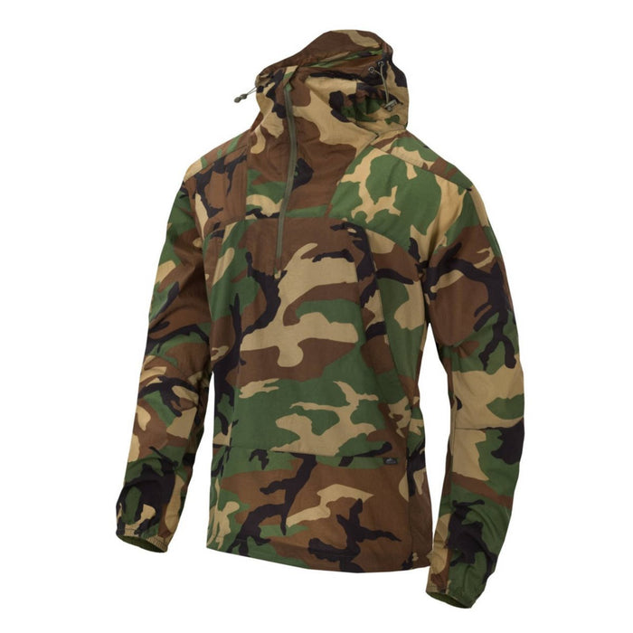 Helikon - Tex WINDRUNNER Anorak-jack Verstelbare capuchon Woodland Camo - GoMilitar