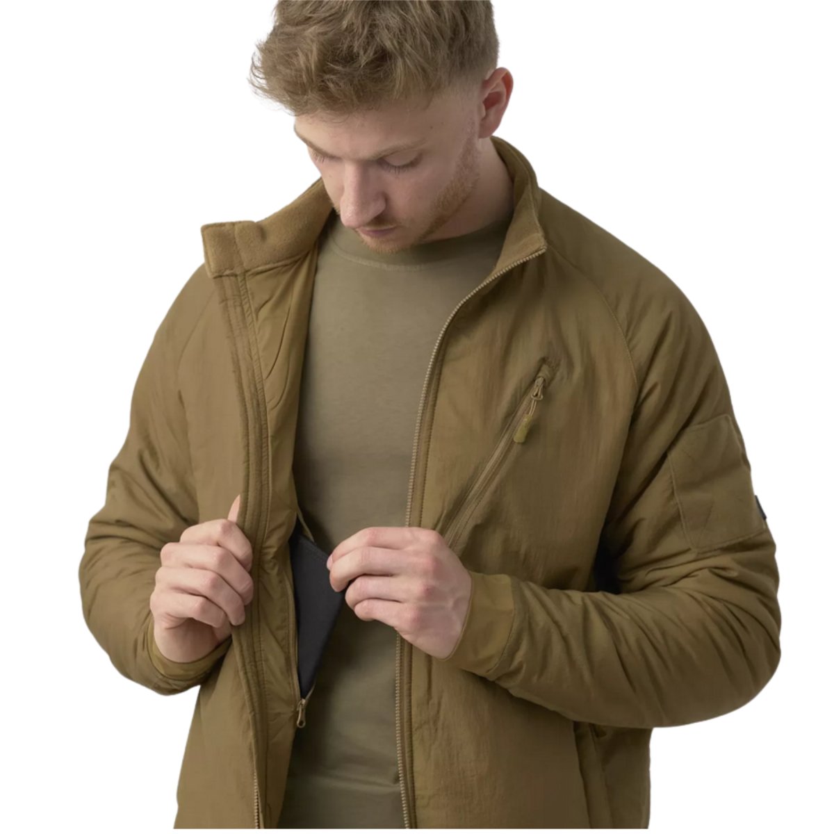 Helikon-Tex Wolfhound Veste Climashield Isolation Windpack Woodland Camo