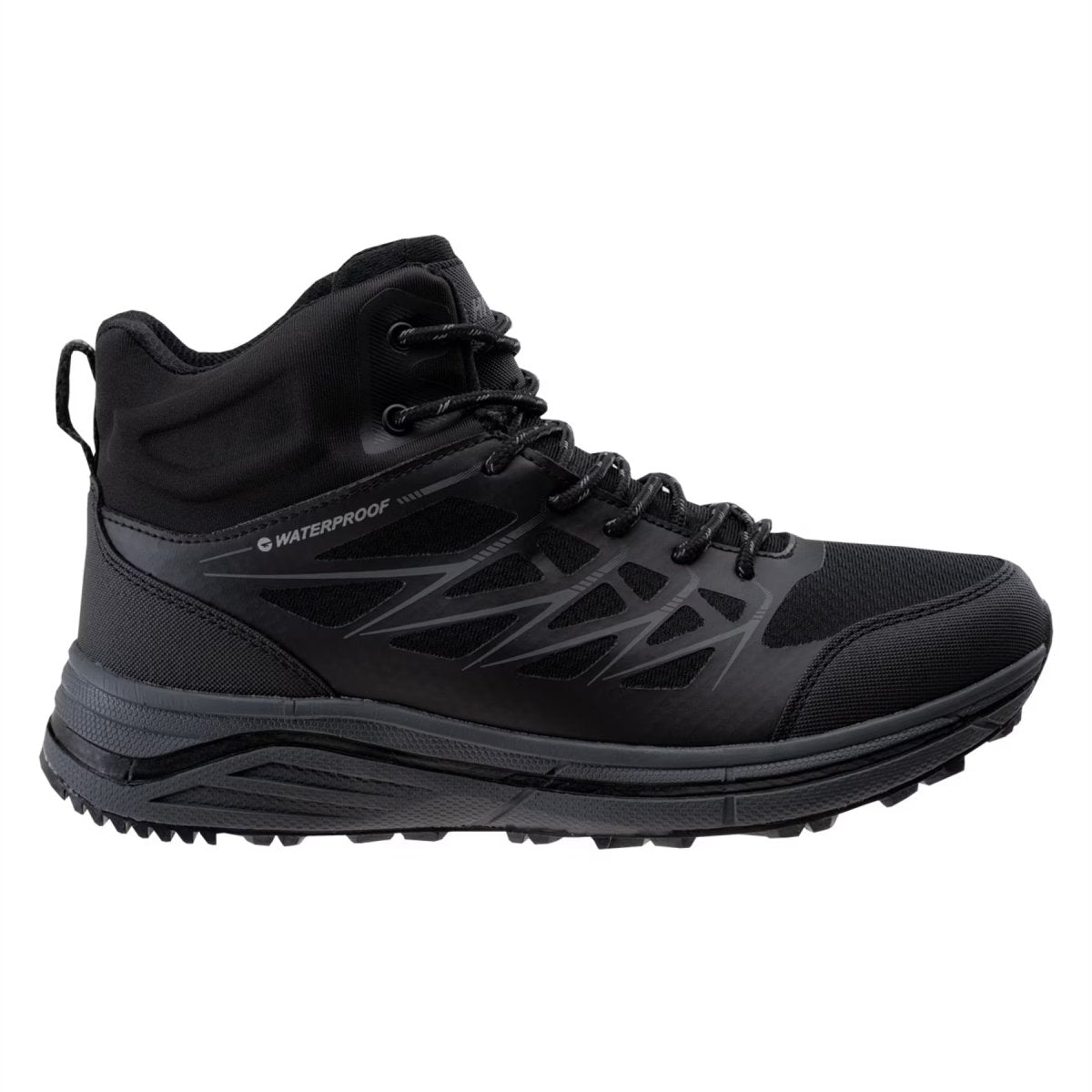 HI-TEC Hewila MID WP Tactical Boots Breathable Waterproof Reinforced Toe Black