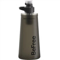 Katadyn BeFree AC 1L Water Filter Foldable Bottle EZ Clean Technology Black