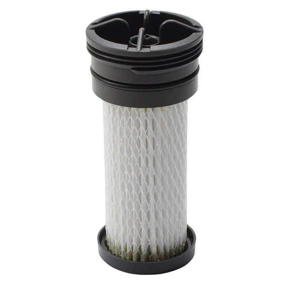 Katadyn Hiker Pro replacement water filter cartridge with protective mesh and black end caps for outdoor use