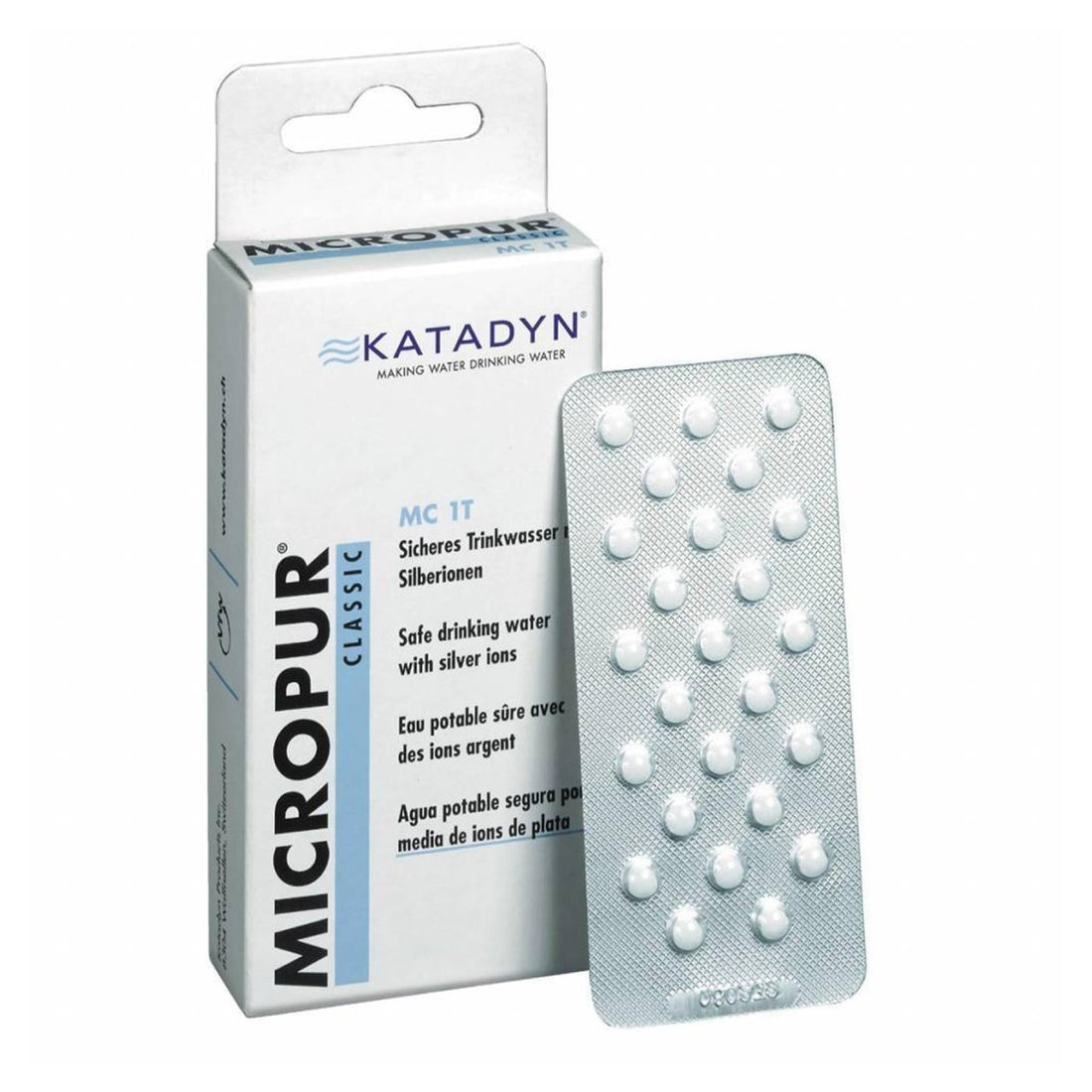 Katadyn Micropur Classic MC 1T compresse per purificazione dell'acqua 2x25 uso a lungo termine