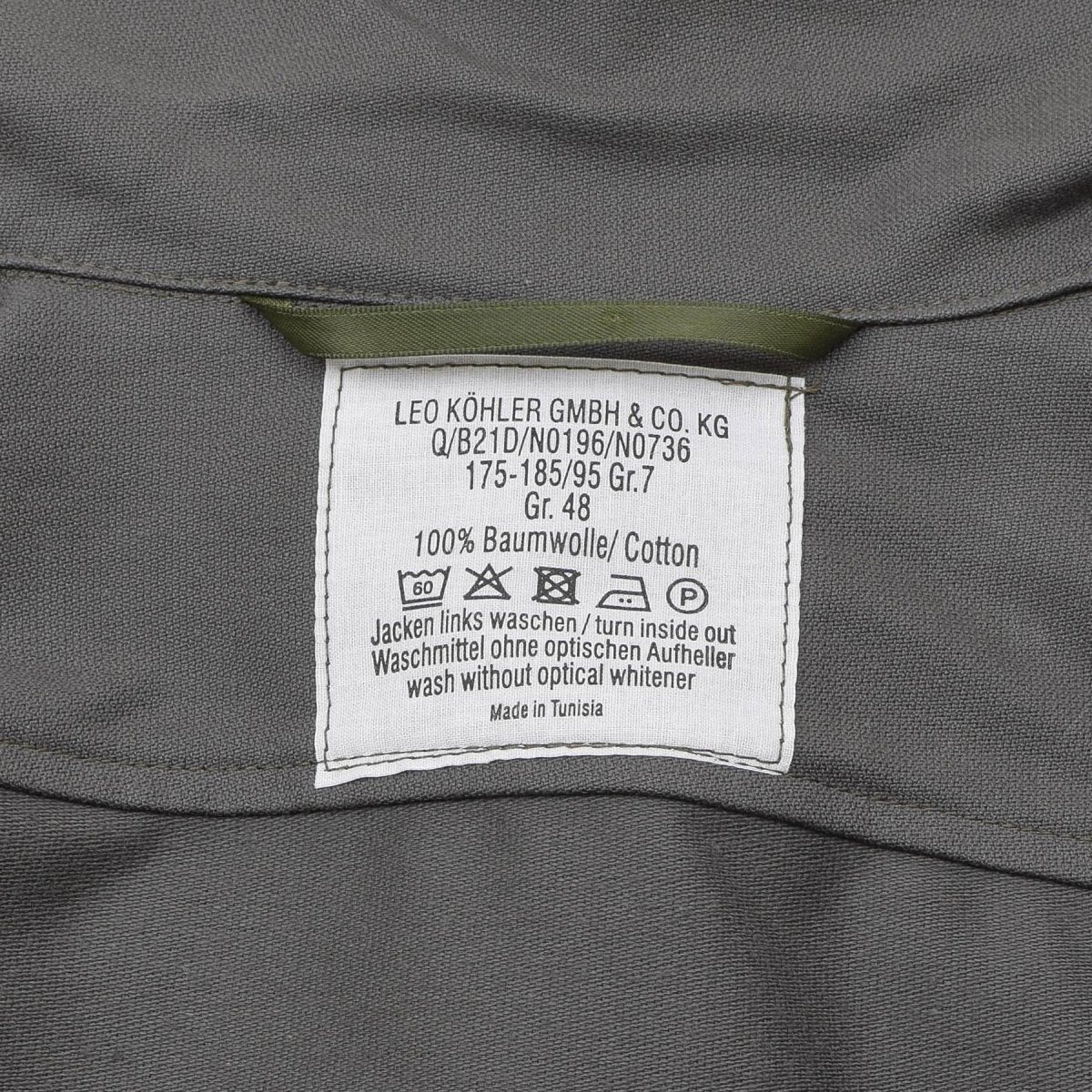 Leo Kohler Truppenuniformhemd Militärpersonal Alltagshemden oliv