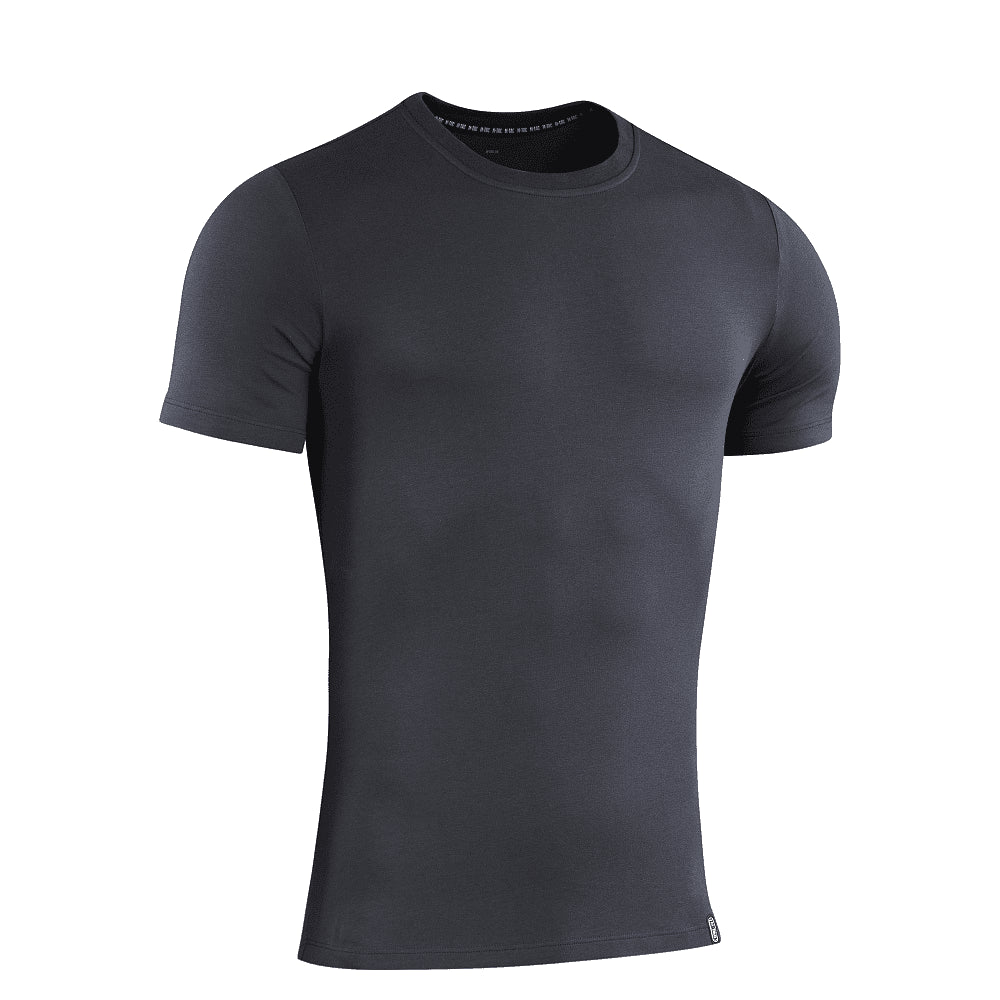 M-TAC 93/7 Summer T-Shirt Lightweight Stretch Cotton Short Sleeve Dark Grey