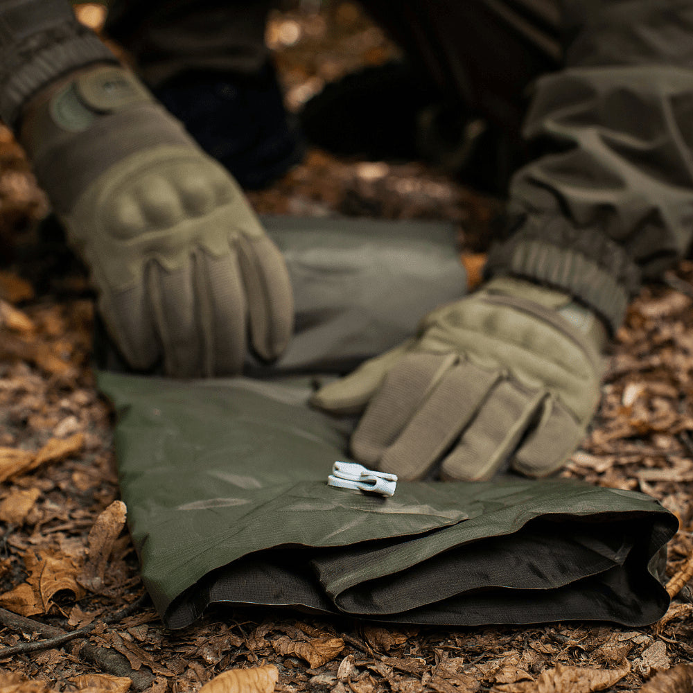 M-TAC Inflatable Sleeping Pad 195x58x5cm Lightweight Camping Mat Olive