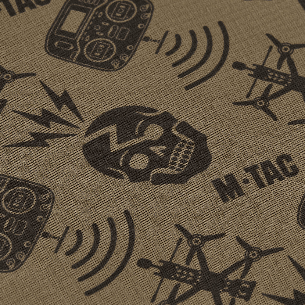 M-TAC microfleece nekbeschermer drone-patroon tactische buitensjaal bruin