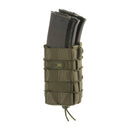 M - TAC Open Double Magazine Pouch Non Slip Rubberized Tactical Cordura Olive - GoMilitar