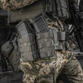 M-TAC Open Double Magazine Pouch Non Slip Rubberized Tactical Cordura Olive