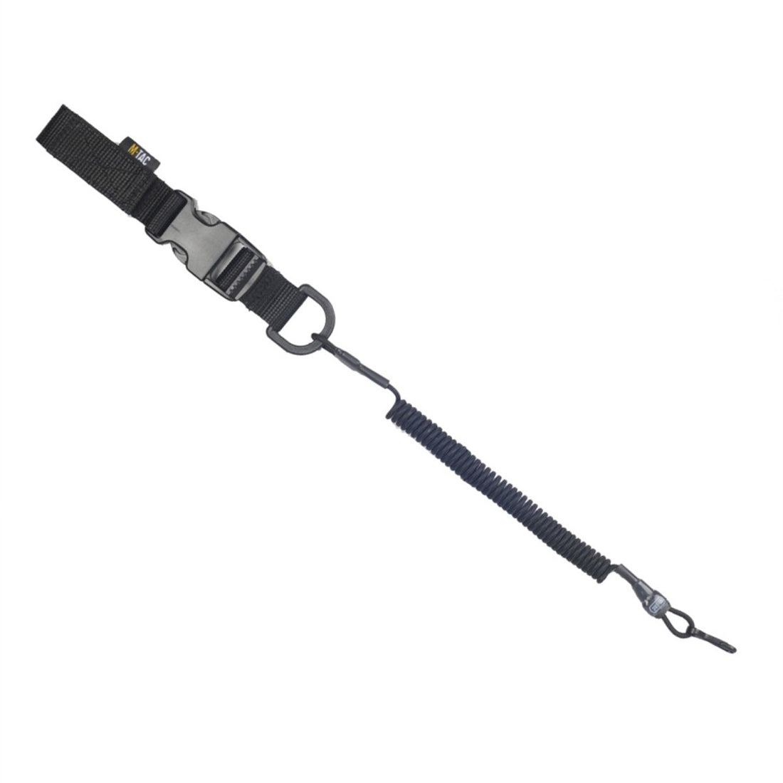 M-TAC Tactical Safety Cord Lite Karabiner Lanyard Retention D-Ring Fastex Schwarz