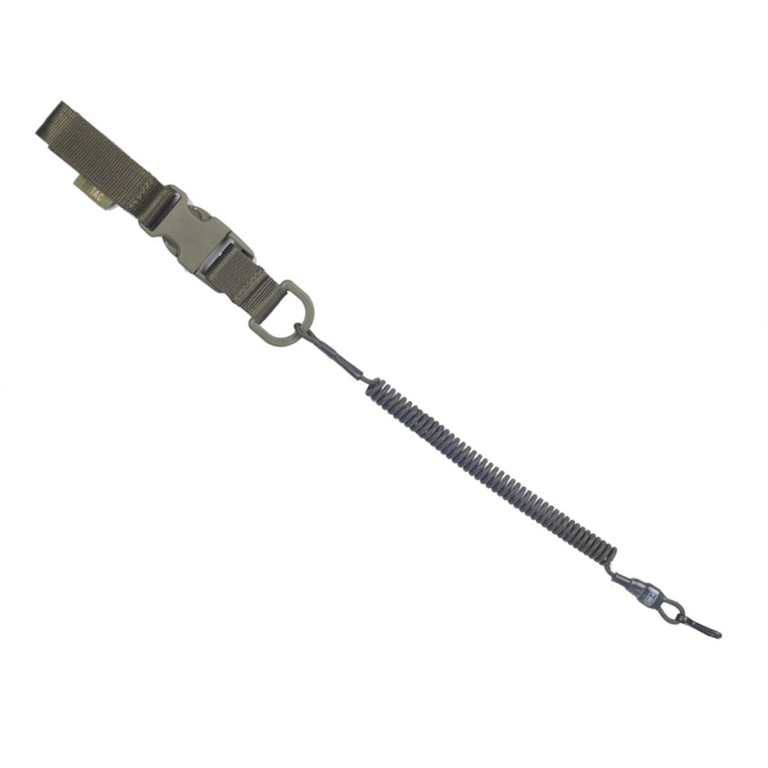M-TAC Cordón de seguridad táctico Lite Retención de cordón de carabina Anillo en D Fastex Oliva