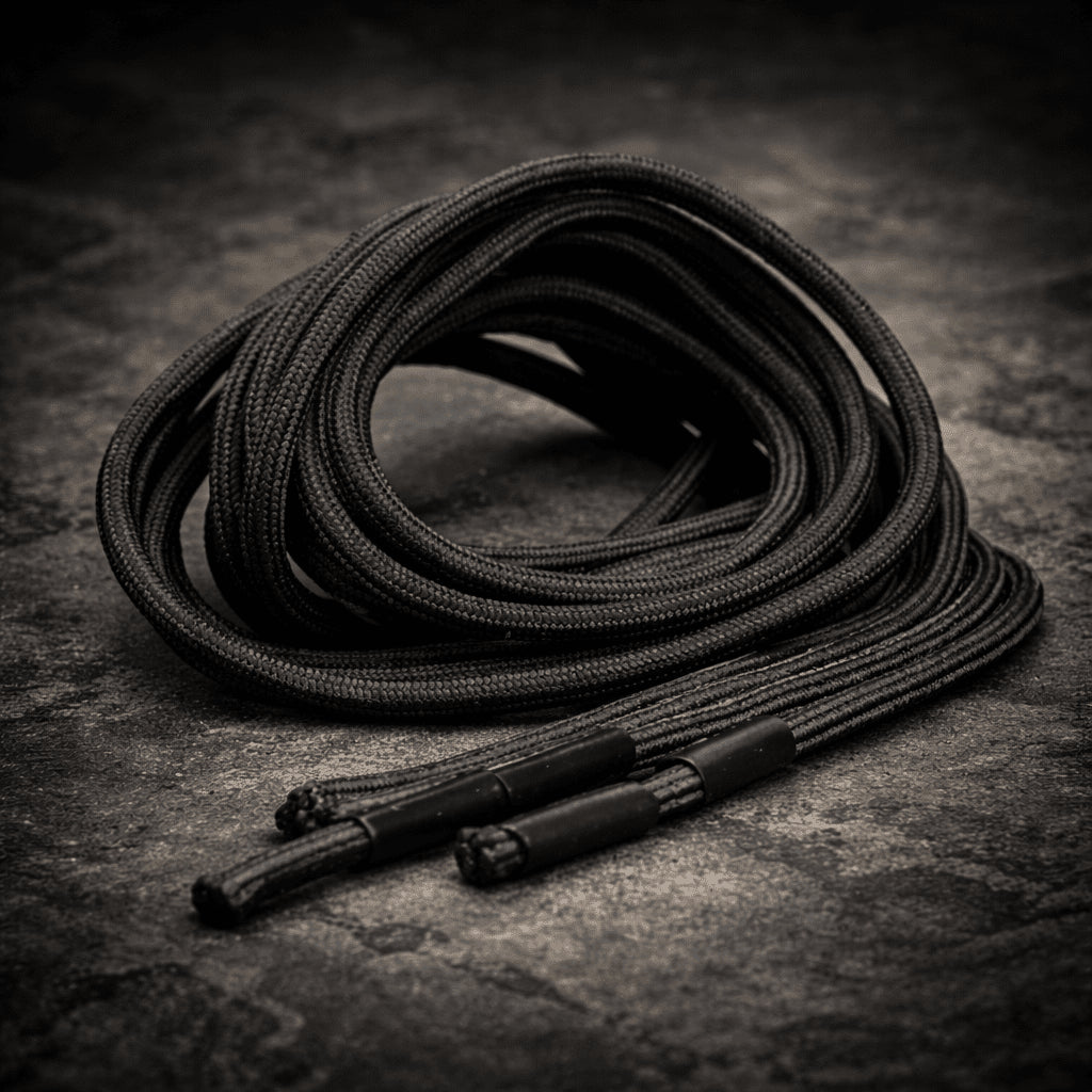 Magnum Lacets de rechange ronds durables pour bottes de randonnée en plein air Noir